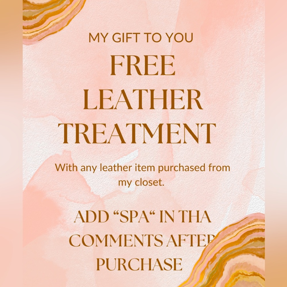 Free Leather Conditioning Spa Treatment